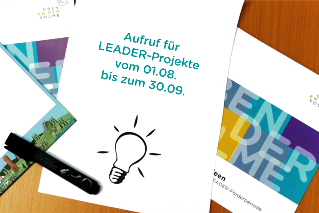 Aufruf für LEADER-Projekte vom 01.08. bis zum 30.09.